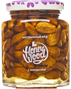 Мед натуральный с миндалем 230 г Honey wood