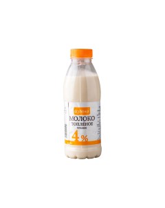 Молоко 4 коровье топленое 430 мл БЗМЖ Вкусвилл