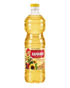 Подсолнечное масло Каролина рафинированное 0 8 л Karolina toys