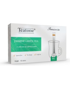 Чай зеленый с ароматом жасмина в металл стике 100 шт уп Teatone