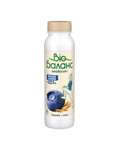 Биойогурт Био баланс питьевой с черникой и злаками 1 270 г Bio баланс