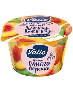 Йогурт персик 2 6 180 г Valio