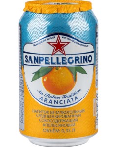 Напиток газированный S Pellegrino Апельсин сокосодержащий 0 33 л ж б Sanpellegrino