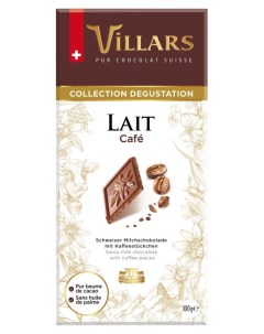 Швейцарский молочный шоколад с хрустящей кофейной крошкой 100г Villars