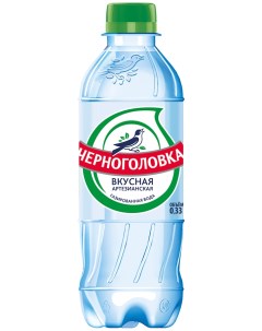 Вода Черноголовская минеральная газированная пластик 0 33 л 12 штук в упаковке Аквалайф