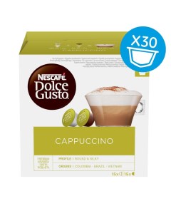 Кофе в капсулах Dolce Gusto Cappuccino в большой упаковке 30 кап Nescafe dolce gusto