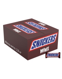 Шоколад Minis короб 2 9кг Snickers