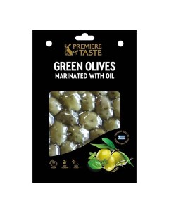 Оливки Premier of taste зеленые фаршированные травами 150 г Premiere of taste