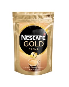 Кофе растворимый gold crema кофе растворимый пакет 70 г Nescafe
