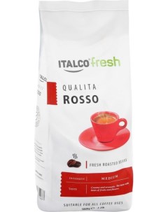 Кофе Italco Qualita Rosso в зернах жареный 1кг Italcofresh