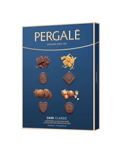 Шоколадные конфеты Dark Classic Ассорти 171 г Pergale