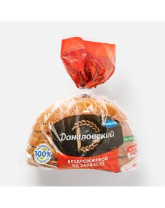 Хлеб Даниловский ржано пшеничный бездрожжевой в нарезке 350 г Коломенский