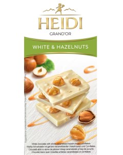 Шоколад Grand or белый с лесным орехом 100 г Heidi