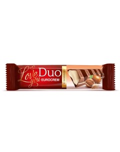 Шоколад Love you Duo eurocrem молочный со сливками 40 г Swisslion