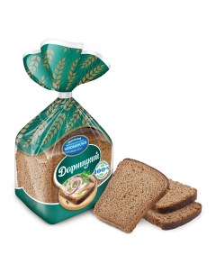 Хлеб Дарницкий кирпич ржано пшеничный нарезанный 350 г Коломенское