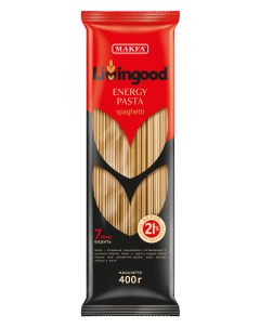 Макаронные изделия Livingood Energy Pasta Spaghetti 400 г Макфа