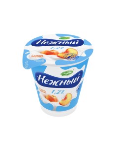 Йогуртный продукт с соком персика 1 2 320 г Нежный