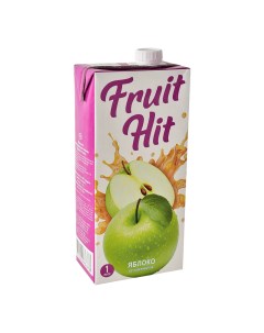 Напиток сокосодержащий яблоко 1 л Fruit hit