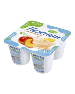 Йогуртный продукт с соком персика 1 2 БЗМЖ 100 г Нежный