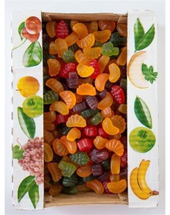 Мармелад жевательный фигурный Тропические фрукты 1 кг Азовская кондитерская фабрика