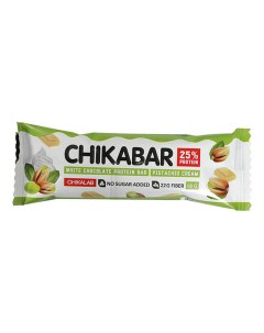 Батончик протеиновый Chikabar Фисташковый крем в белом шоколаде 60 г Chikalab