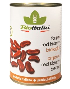 Фасоль красная консервированная 400 г Bioitalia