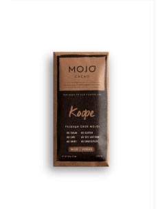 Шоколад Кофе горький с ореховой пастой 65 г Mojo cacao