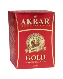 Чай черный gold цейлонский 250г Akbar