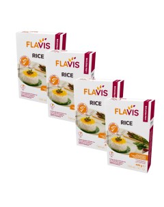 Заменитель риса с низким содержанием белка 4 шт по 400 г Flavis
