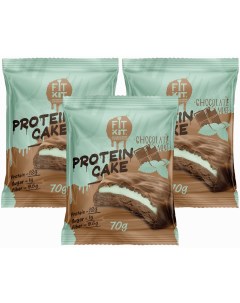 Печенье Protein Cake 3 70 г 3 шт шоколад мята Fit kit