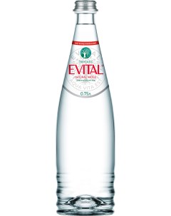 Вода питьевая негазированная в стекле 750 мл Evital