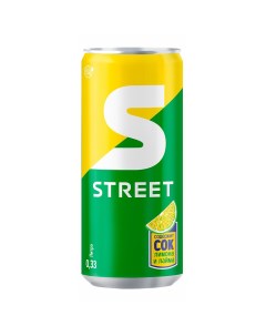 Газированный напиток Street лимон лайм сильногазированный 0 33 л Очаково