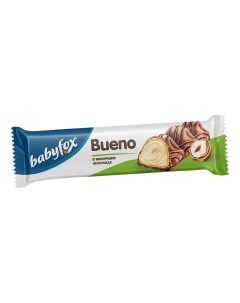 Батончик вафельный Bueno в молочном шоколаде 23 г Babyfox