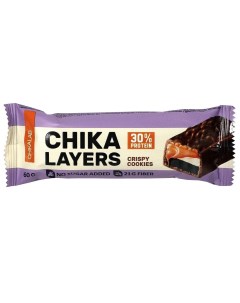 Батончик Chika Layers протеиновый хрустящее печенье с шоколадом 60 г Chikalab