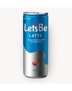 Напиток кофейный latte 240 мл Let's be