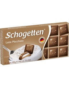 Шоколад Латте мачиаотто молочный с кремовой кофейно молочной начинкой 100 г Schogetten