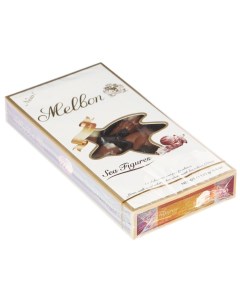 Конфеты шоколадные Морские фигуры с начинкой из орехового пралине 125г Melbon