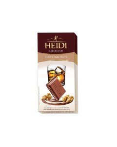 Шоколад Creamy с ромом и орехами 90 г Heidi