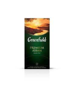 Чай чёрный Premium Assam 25 пакетиков Greenfield