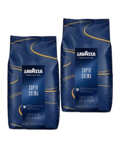 Кофе зерновой Super Crema 2 шт по 1 кг Lavazza