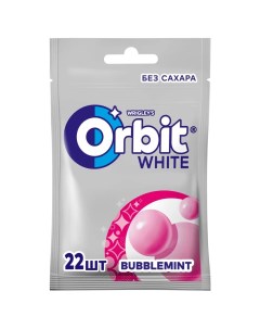 Жевательная резинка white bubblemint 30 г Orbit