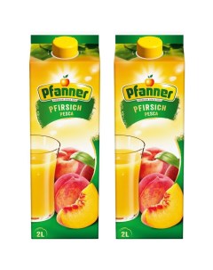 Напиток сокосодержащий Персик обогащенный витамином С 2шт по 2л Pfanner