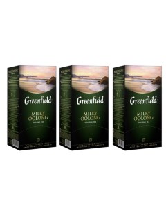 Чай оолонг Milky Oolong 3 упаковки по 25 пакетиков Greenfield