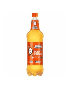 Газированный напиток Tony Lemony Оранж со вкусом и ароматом апельсина 1 25 л Nobrand