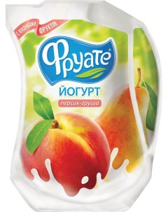 Йогурт питьевой с персиком и грушей 1 5 950 г Фруате