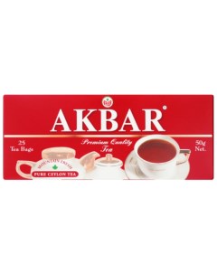 Чай Акбар черный Ceylon 25 пакетиков Akbar