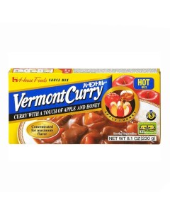 Соус овощной Карри острый Vermont Curry 12 порций T.m. house
