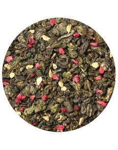 Зеленый чай Малина со сливками и имбирём 100 г Подари чай