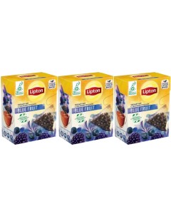 Чай черный Blue Fruit 3 упаковки по 20 пирамидок Lipton