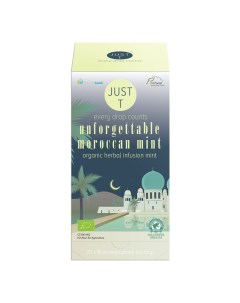 Чай зеленый Unforget Morrocan mint в пакетиках 1 г x 20 шт Just t